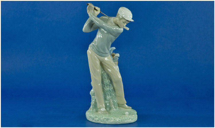 Appraisal: Lladro Figure Golfer G First Issued In Height Inches