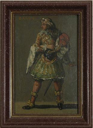 Appraisal: Late th Century Painted Panel Baron