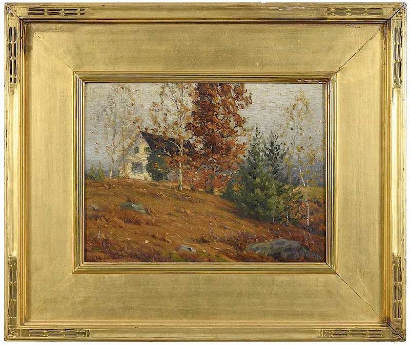 Appraisal: Gustave Wiegand Germany America - Autumn signed lower left Gustave