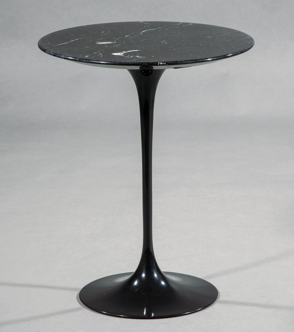 Appraisal: Eero Saarinen for Knoll Side Table c coated black Nero