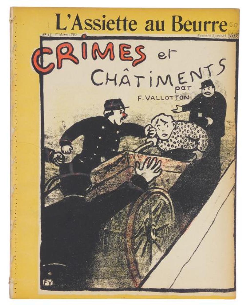 Appraisal: Felix Valloton Switzerland France - Crimes et Chatiments Lithographs Valloton