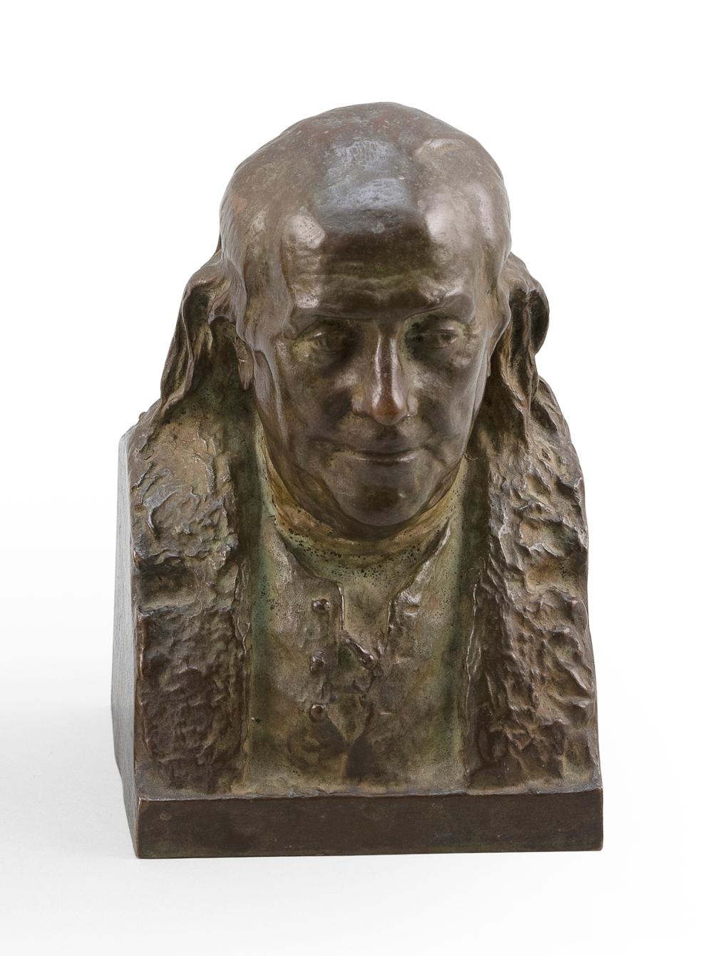 Appraisal: JOHN J BOYLE PENNSYLVANIA NEW YORK - BUST OF BENJAMIN