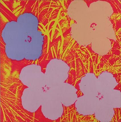 Appraisal: AFTER ANDY WARHOL FLOWERS Serigraph in color x in published