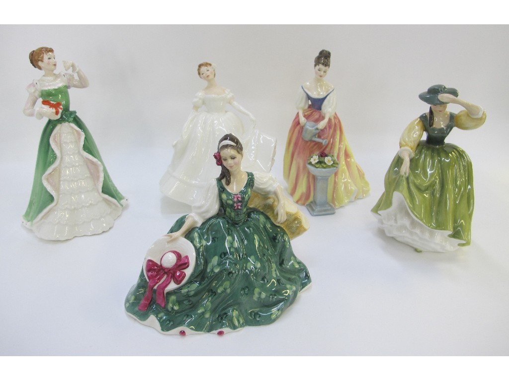 Appraisal: Five Royal Doulton figures - Elyse HN Alexandra HN Nancy