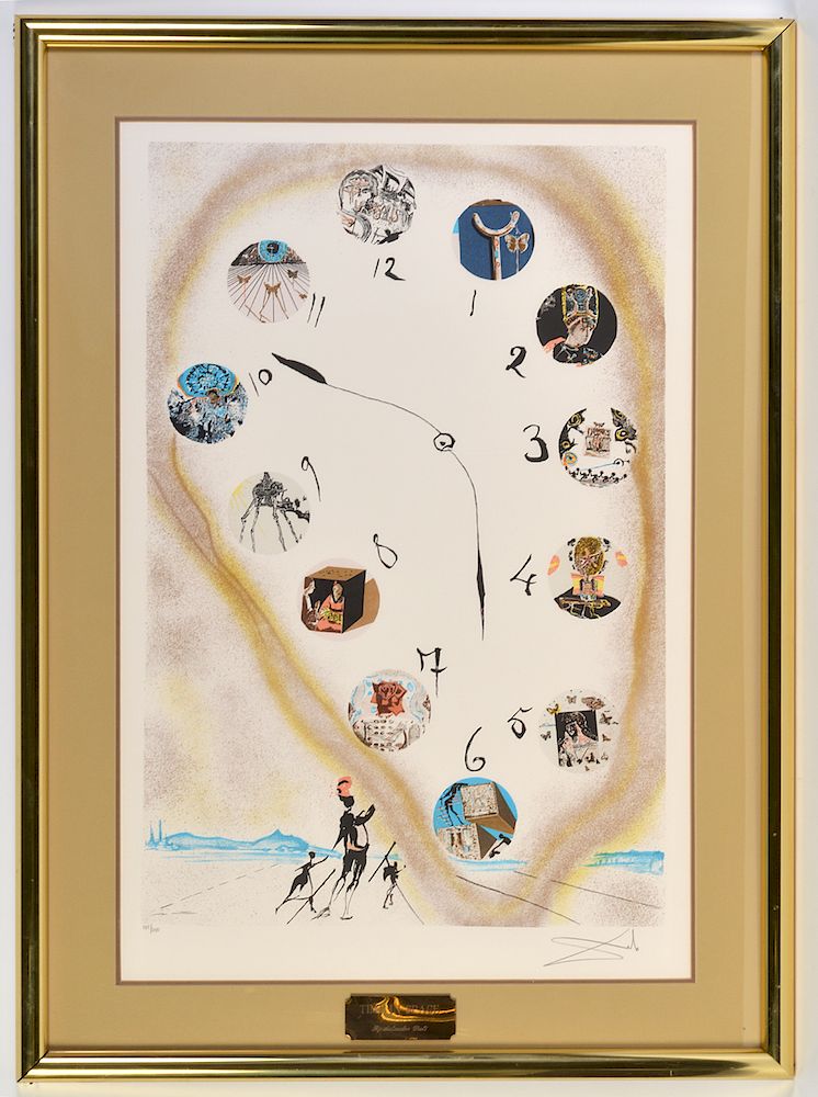 Appraisal: Salvador Dali 'Time in Space' Lithograph Salvador Dali Spain -