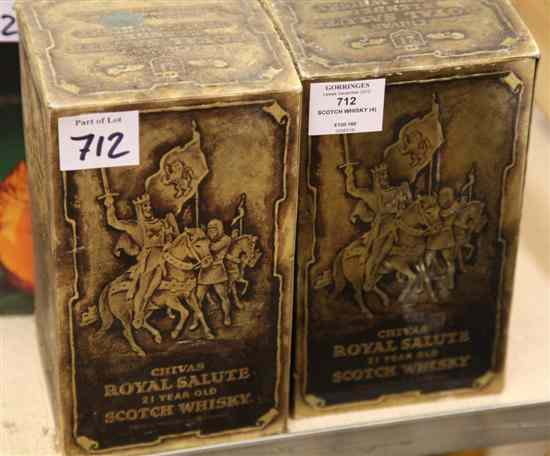 Appraisal: Four bottles of luxury blended Scotch whisky including two Royal