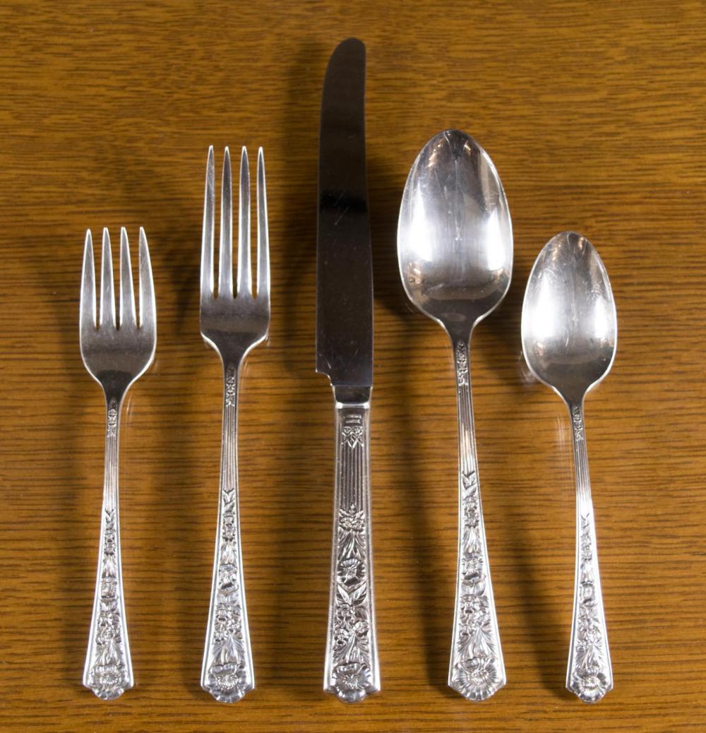 Appraisal: STERLING SILVER FLATWARE SET Royal Rose pattern by Century International