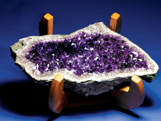 Appraisal: HUGE AMETHYST GEODE TABLE Minas Gerais Brazil This large amethyst