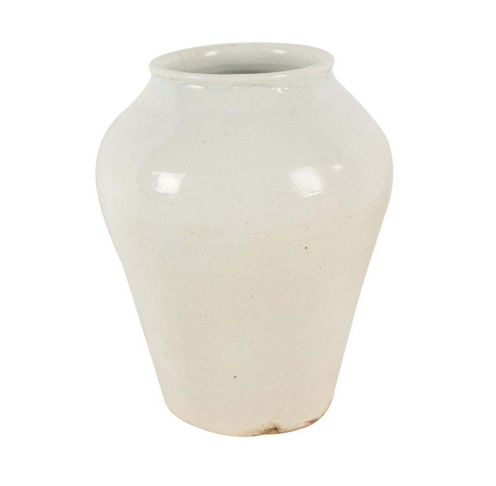 Appraisal: KOREAN WHITE CERAMIC VASECondition firing flaws and a possible repair