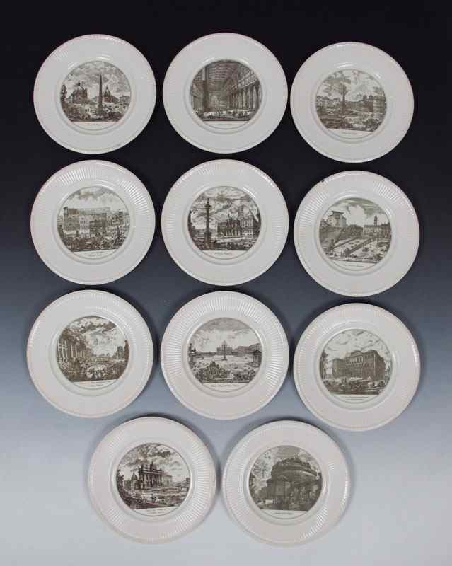 Appraisal: WEDGWOOD HISTORICAL LOCATION PLATES To include The Castle of St