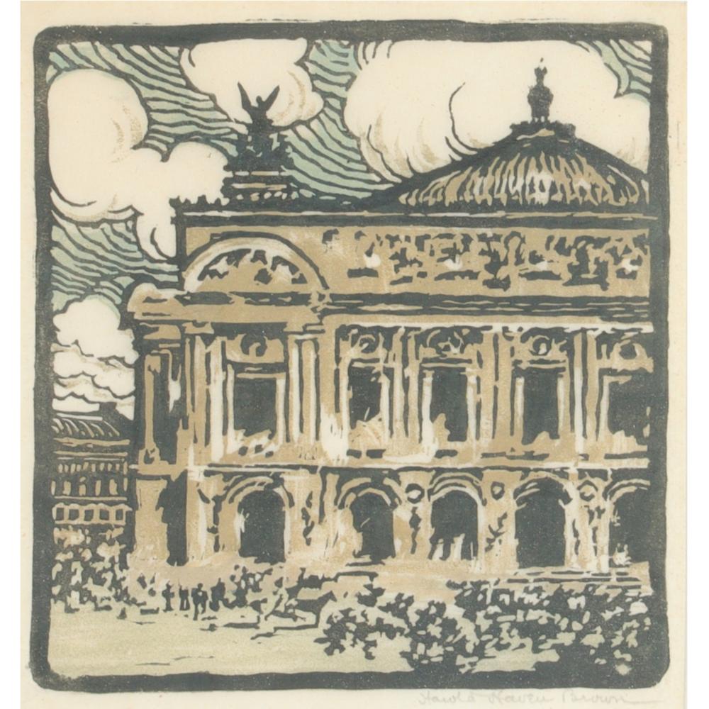 Appraisal: HAROLD HAVEN BROWN AMERICAN - PALAIS GARNIER PARIS OPERA HOUSE