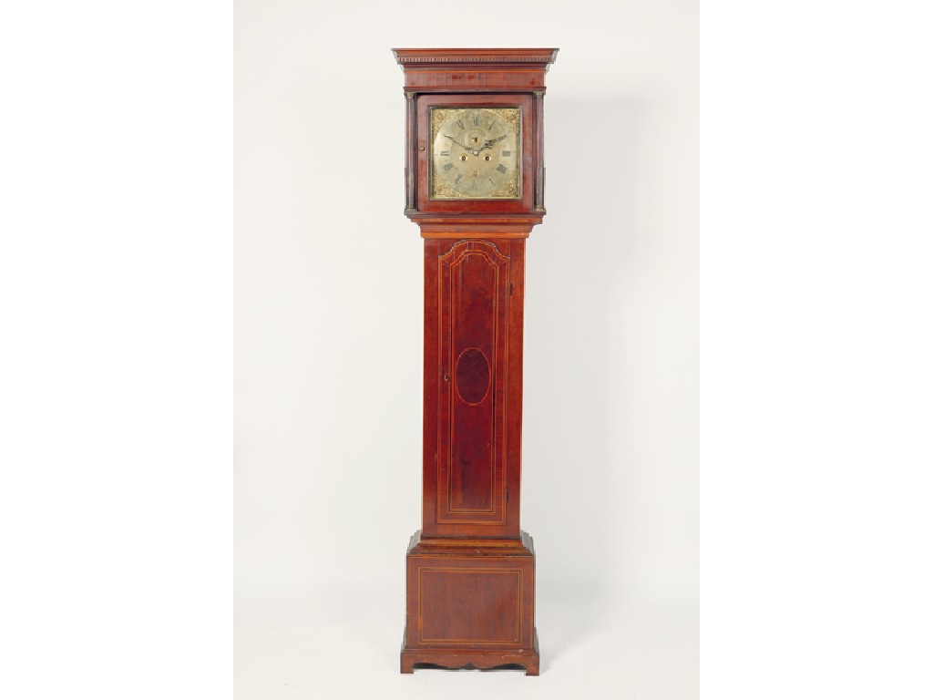 Appraisal: A GEORGE III MAHOGANY LONGCASE CLOCK the brass dial signed