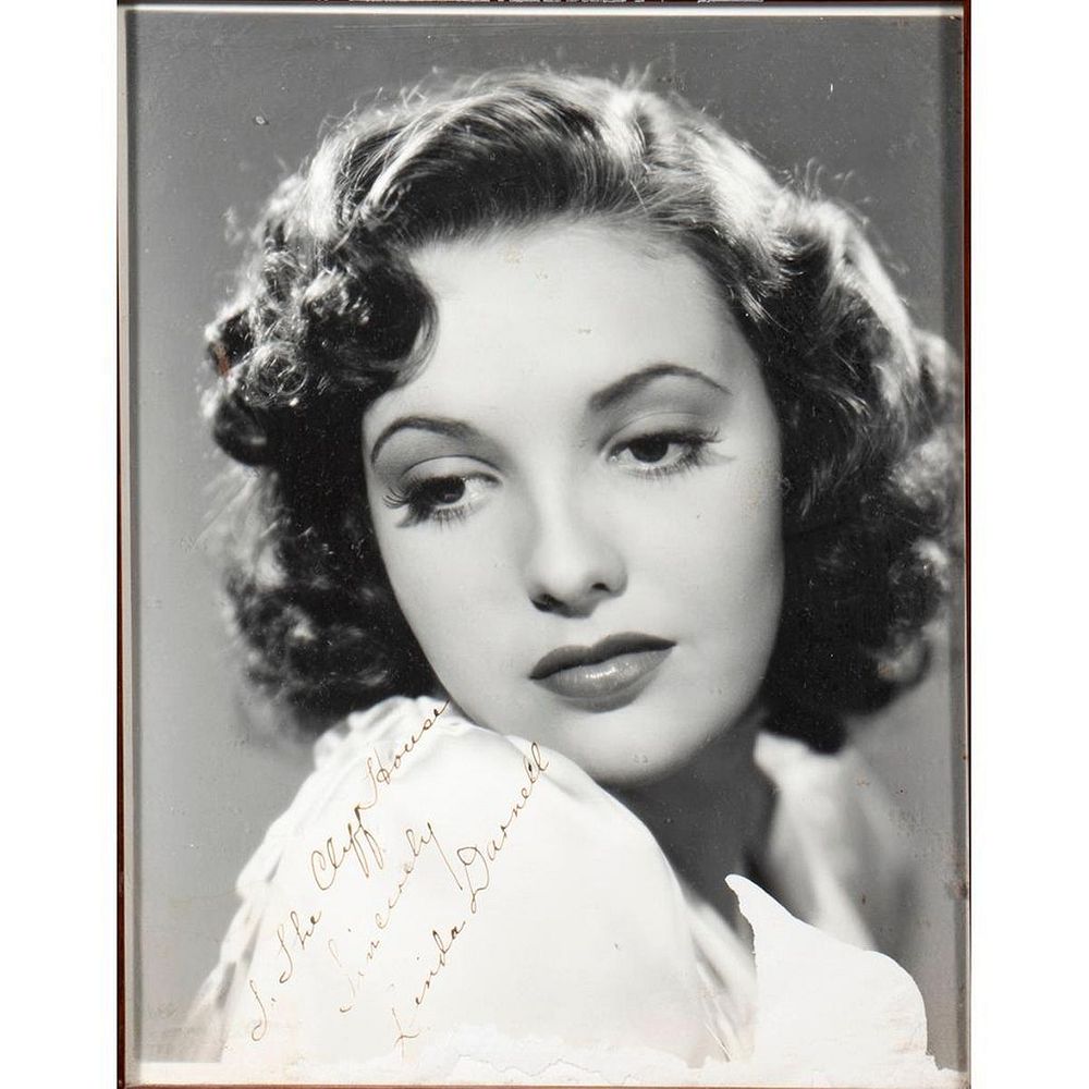 Appraisal: Linda Darnell Original autographed inscribed photograph Size x Condition Showing