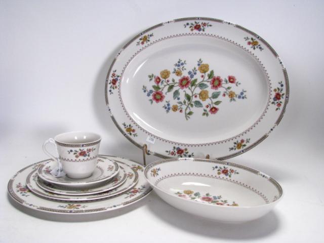 Appraisal: Set of Royal Doulton Kingswood china service for twelve with