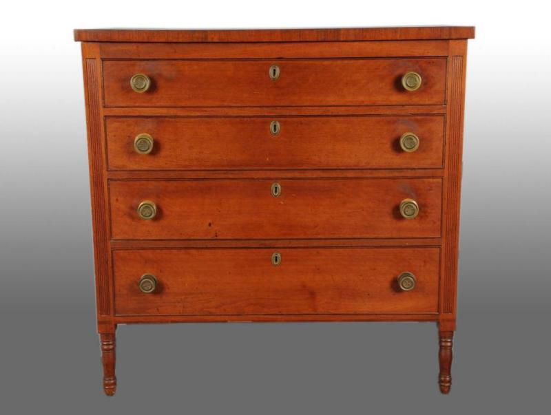 Appraisal: Cherry Chest of Graduated Drawers Description Circa Graduated drawers are