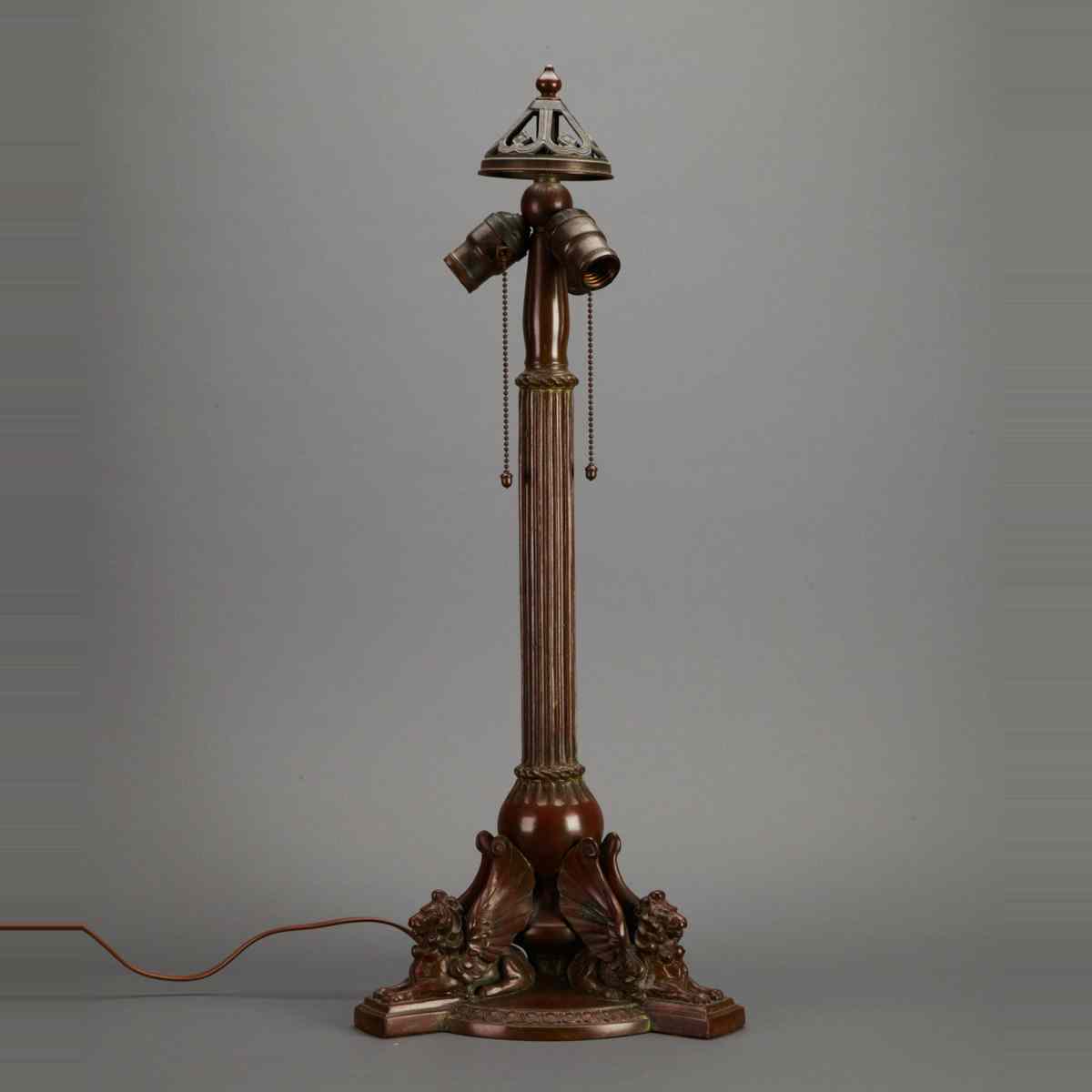 Appraisal: Handel Bronze Table Lamp Base early th century signed and