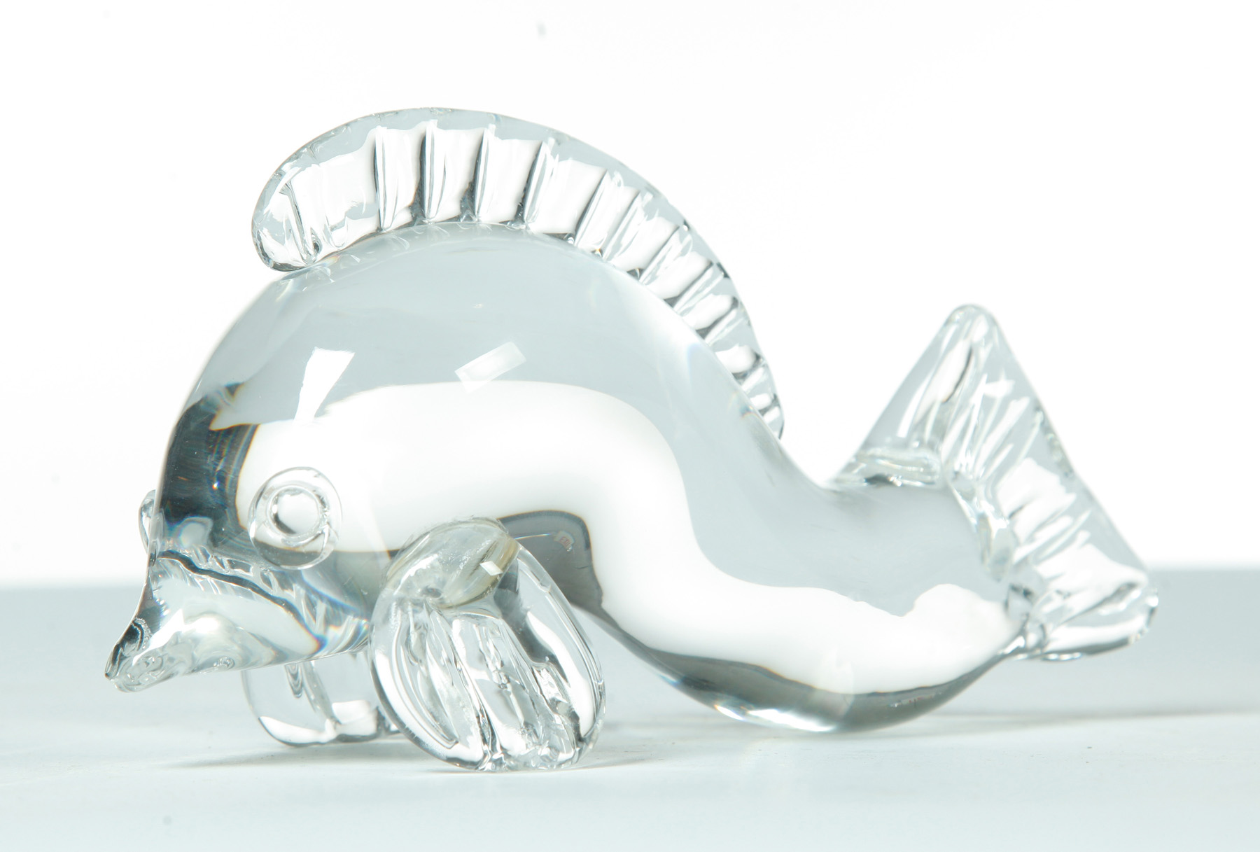 Appraisal: STEUBEN CRYSTAL DOLPHIN New York th quarter- th century Crystal