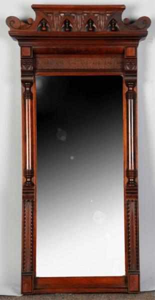 Appraisal: Wooden Victorian Mirror Description Nice scrolling Condition Excellent Size x