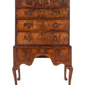 Appraisal: A George I Walnut Chest on Stand th Century Height