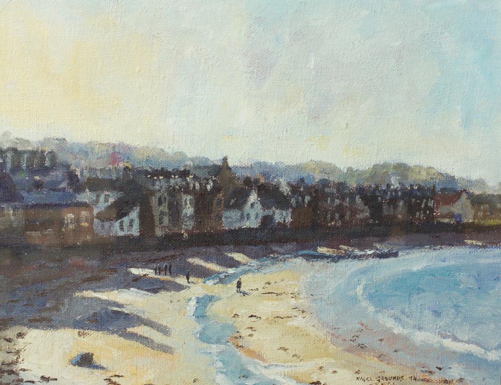 Appraisal: NIGEL GROUNDS th CENTURY NORTH BERWICK signed and dated lower