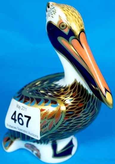 Appraisal: Royal Crown Derby Paperweights Brown Pelican gold stopper