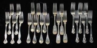 Appraisal: heavy sterling dinner forks- Gorham Stebbins Co patterns length troy