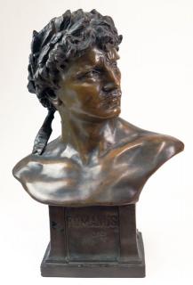 Appraisal: Rudolf Thiele German - Austrian Patinated Terra Cotta Sculpture Bust