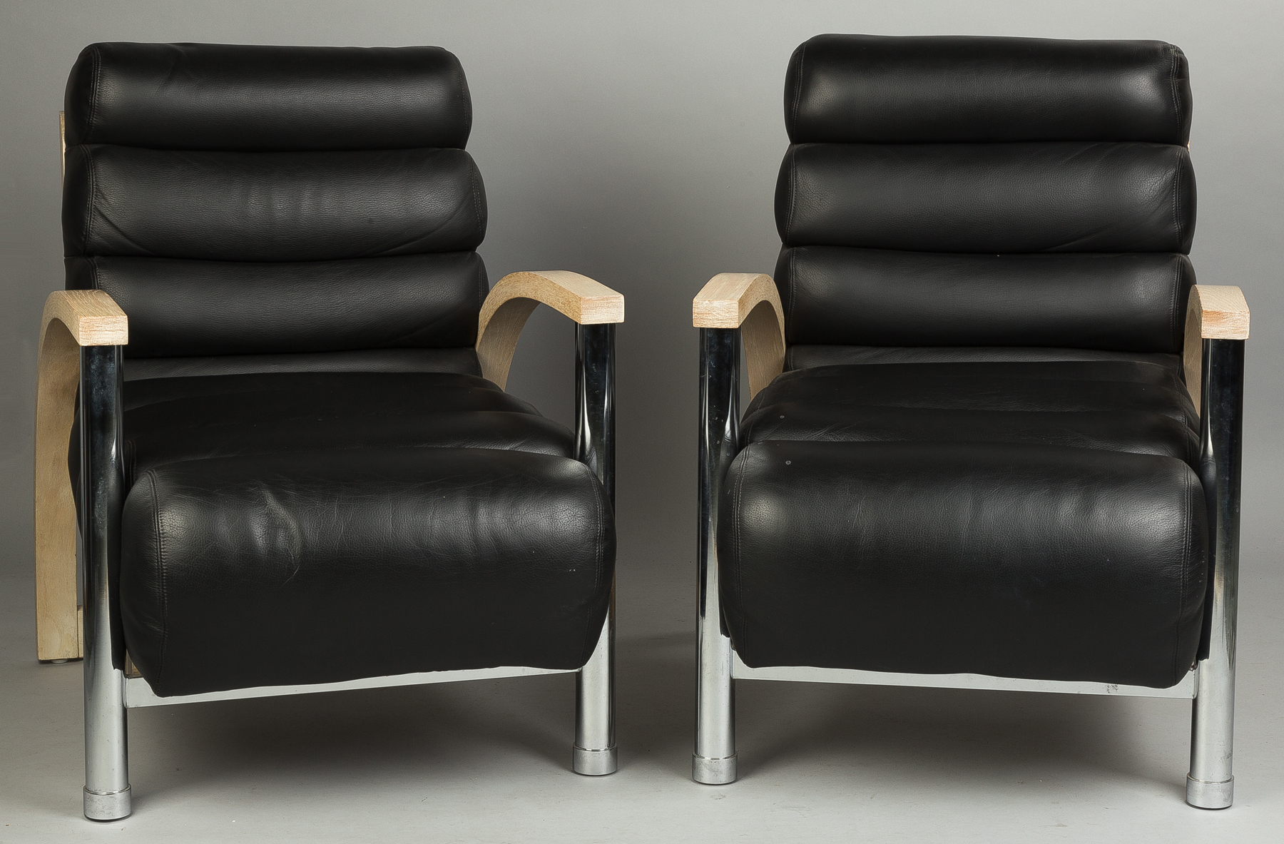 Appraisal: Pair of Eclipse Club Chairs by Jay Spectre for Century