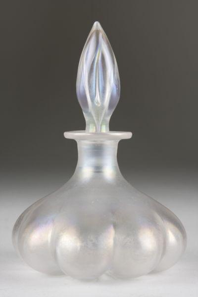 Appraisal: Steuben Art Glass Perfume unsigned clear glass with hints of