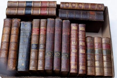 Appraisal: Sundry leather bound books vols