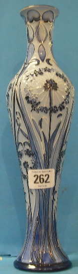 Appraisal: Moorcroft Vase decorated in the Blue on Blue Florian design