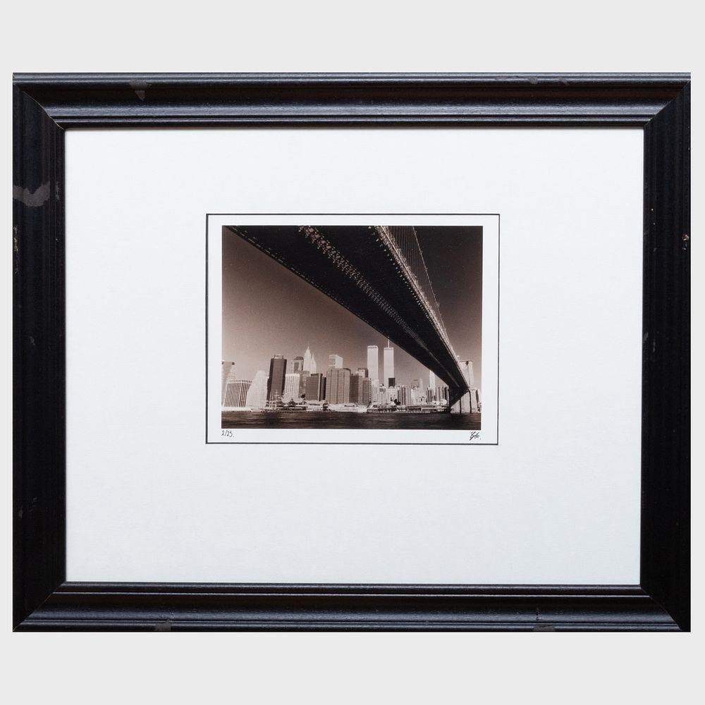 Appraisal: Glen Adamson The View From Brooklyn Gelatin silver print signed