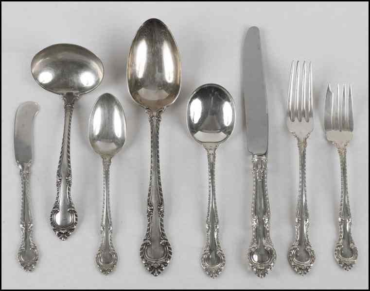 Appraisal: GORHAM STERLING SILVER FLATWARE SERVICE IN THE ENGLISH GADROON PATTERN