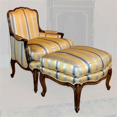 Appraisal: Louis XV Style Dark Stained Wood Duchesse Bris e Estimate