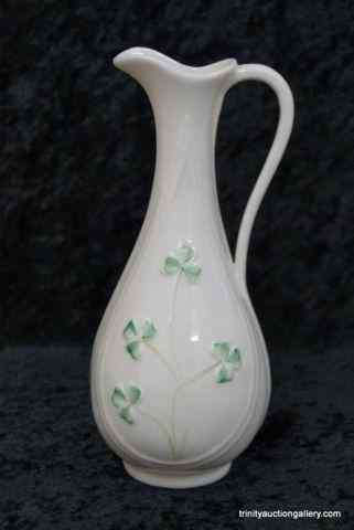 Appraisal: Balleek Irish Porcelain Shamrock Typha VaseProduced in Ireland is a