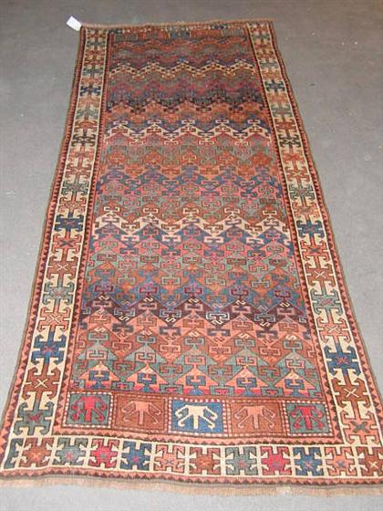 Appraisal: Kurdish runner northwest persia circa late th century ft in