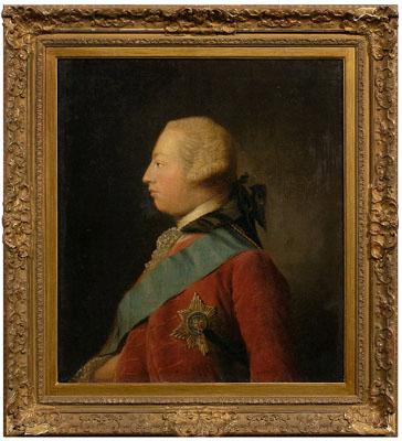 Appraisal: Portrait after Allan Ramsay profile portrait of King George III