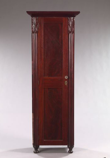 Appraisal: American Late Classical Mahogany Narrow Storage Cabinet second quarter th