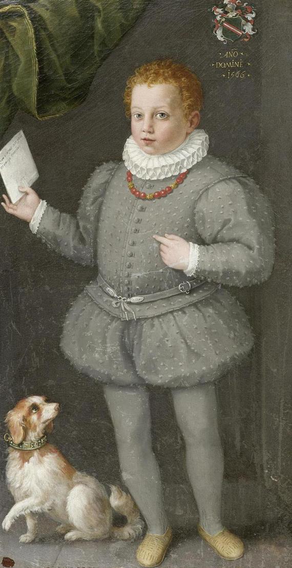 Appraisal: Attributed to FONTANA PROSPERO Bologna Portrait of an aristocratic child