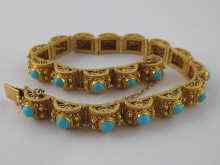 Appraisal: A yellow metal tests carat gold bracelet the filigree links