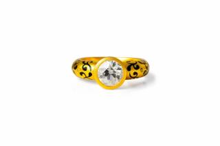 Appraisal: A Gold and Old European Diamond Ring A Gold and