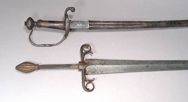 Appraisal: A lot of two composite short swords th century and