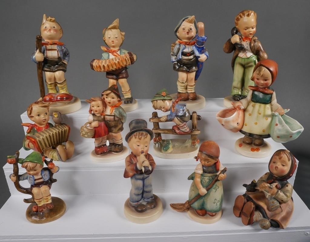 Appraisal: Collection of Hummel figurines TMK- Hummels included Hello Hum crazing