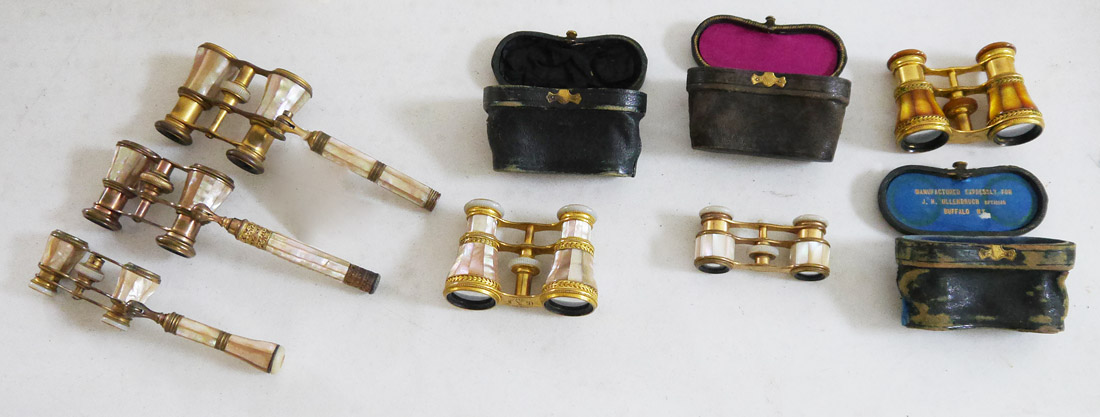 Appraisal: COLLECTION OF FRENCH OPERA GLASSES pieces total each clad with