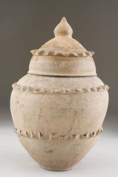 Appraisal: Chinese Song Dynasty Lidded Jar circa - A D celadon