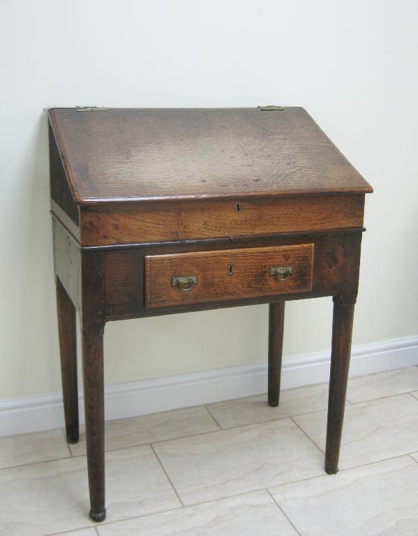 Appraisal: An th Century oak Standing Desk with hinged sloping lid