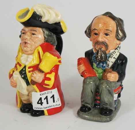 Appraisal: Royal Doulton Small Toby Jugs Town Crier D and Charles