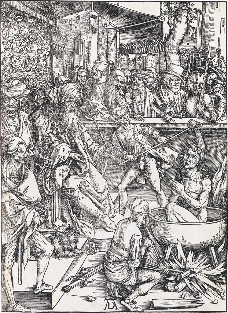 Appraisal: ALBRECHT D RER The Martyrdom of St John Woodcut x