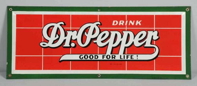 Appraisal: s Dr Pepper Porcelain Sign Great piece with only light