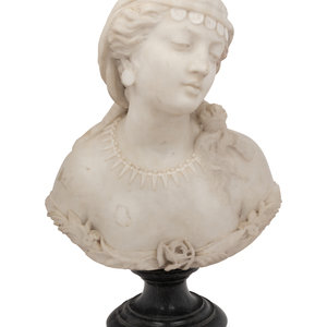 Appraisal: Pasquale Romanelli Italian - Sulamitide carved marble signed P Romanelli